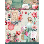 Studiolight -  Paper Pad Paper Elements Sending You Love nr.287