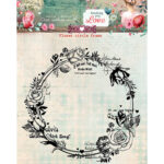 Studiolight - Clear Stamp Flower Circle Frame Sending You Love nr.796