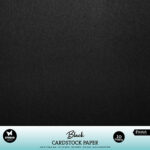 StudioLight - Paper Set Cardstock Black 250 gsm Essentials nr.48