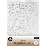 StudioLight - Acetaat  / Mica Snowflakes Silver Essentials nr. ACS17