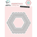 StudioLight CraftLab - Snijmal Peekaboo hexagon Essentials nr. CD1047