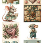 Fairybells 3D setje 13 - Muizen 3