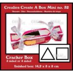 Crealies Create A Box Mini stansen no. 32, Cracker 3 en 4 kantig mini