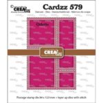 Cardzz stansen no. 579, Postzegelframe rechthoekig Odette