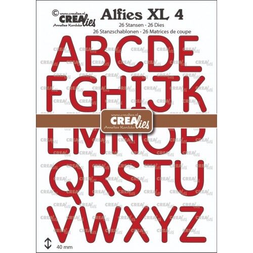 Alfies XL stansset no. 4, Hoofdletters