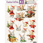 Creatief Art - Snowy Bunnies Push out 01