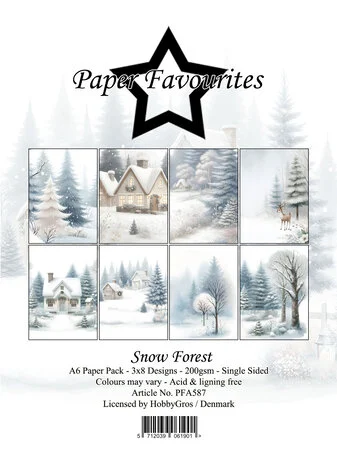 Paper Favourites – Snow Forest A6 – PFA587