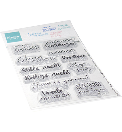 Marianne Design Clear stempels – Nativity tekst by Marleen