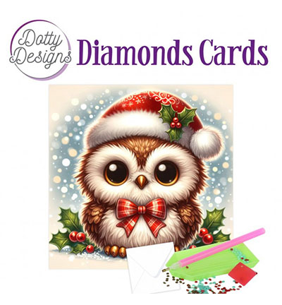 Diamond Cards, Christmas Owl 2
