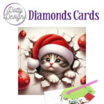 Diamond Cards,  Christmas Kitten