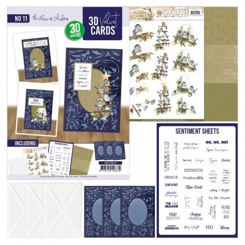 3D Velvet Cards A6 – The Nature of Christmas