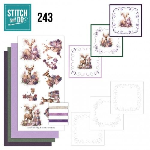 Stitch and Do 243 – Berries Beauties – Pastel Purple Christmas
