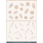 Stencil - Card Deco Essentials - Pastel Purple Christmas - Pastel Purple Bauble A5