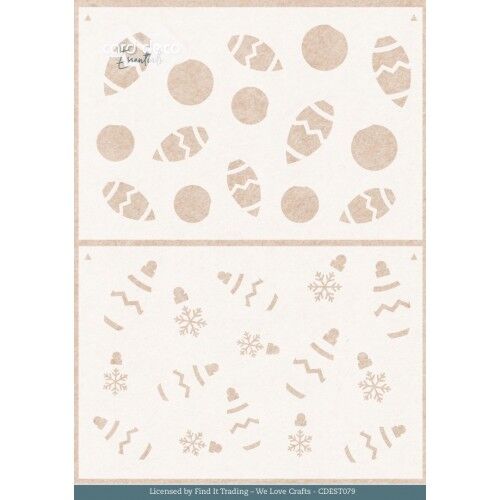 Stencil – Card Deco Essentials – Pastel Purple Christmas – Pastel Purple Bauble A5