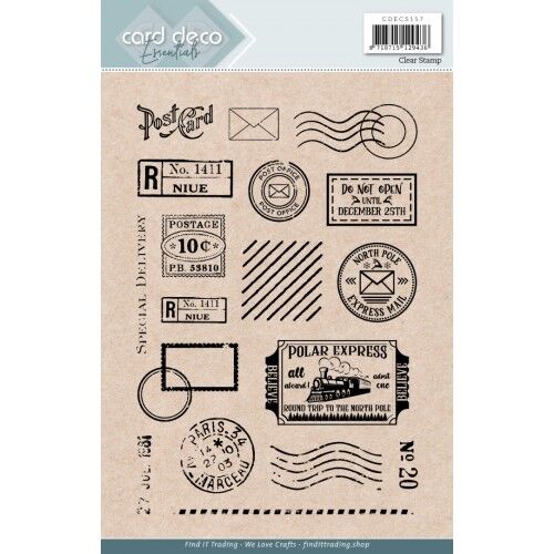 Card Deco Essentials – Clear Stamps – Post Card – A5