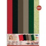 Linnen Cardstock Pack - Berries Beauties - Timeless Christmas - A4