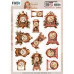 3D Pushout Sheet - Berries Beauties - Timeless Christmas - Timeless Clock
