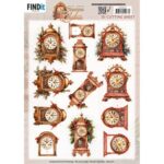 3D Cutting Sheet - Berries Beauties - Timeless Christmas - Timeless Clock
