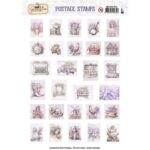 Berries Beauties - Collage Art - Push Out Postage Stamp - Lovely Lilacs