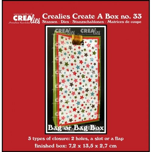 Crealies Snijmal –  Zakdoosje / Cadeautasje (en voor advent)