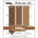 Crealies Snijmal -  Puntige labels met stiklijn