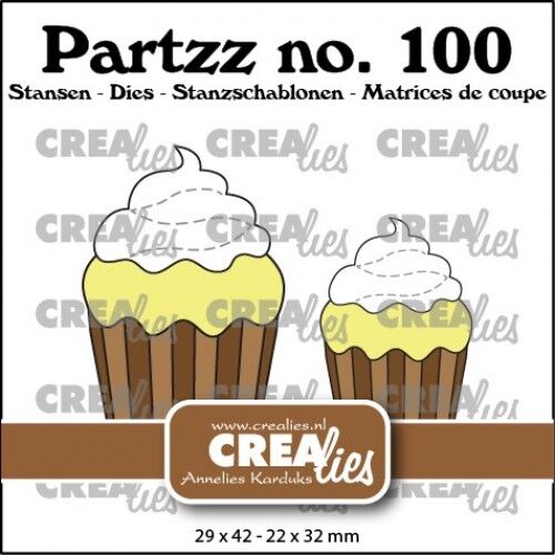 Crealies Snijmal –  Cupcake middel en klein