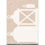 Stencil - Card Deco Essentials - Gnomie Holidays - Gnomie Lantern - A4