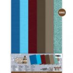 Linen Cardstock Pack - Berries Beauties - Gnomie Holidays - A4