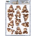 3D Cutting Sheet - Berries Beauties - Gnomie Holidays - Brown