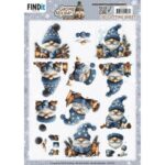 3D Cutting Sheet - Berries Beauties - Gnomie Holidays - Blue