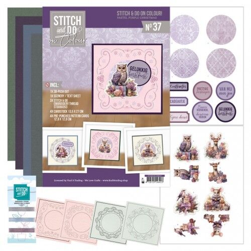 Stitch and do on Colour 37 – Pastel Purple Christmas