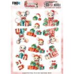 3D Pushout Sheet - Berries Beauties - A Very Furry Christmas - Mouse