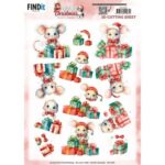 3D Cutting Sheet - Berries Beauties - A Very Furry Christmas - Mouse