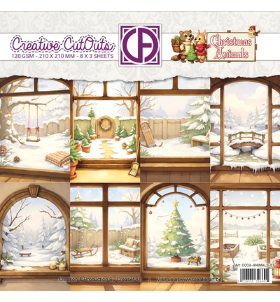 Paperpack – Christmas Animals 01 – Creatief Art