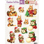 Push out vel - Christmas Animals 01 - Creatief Art