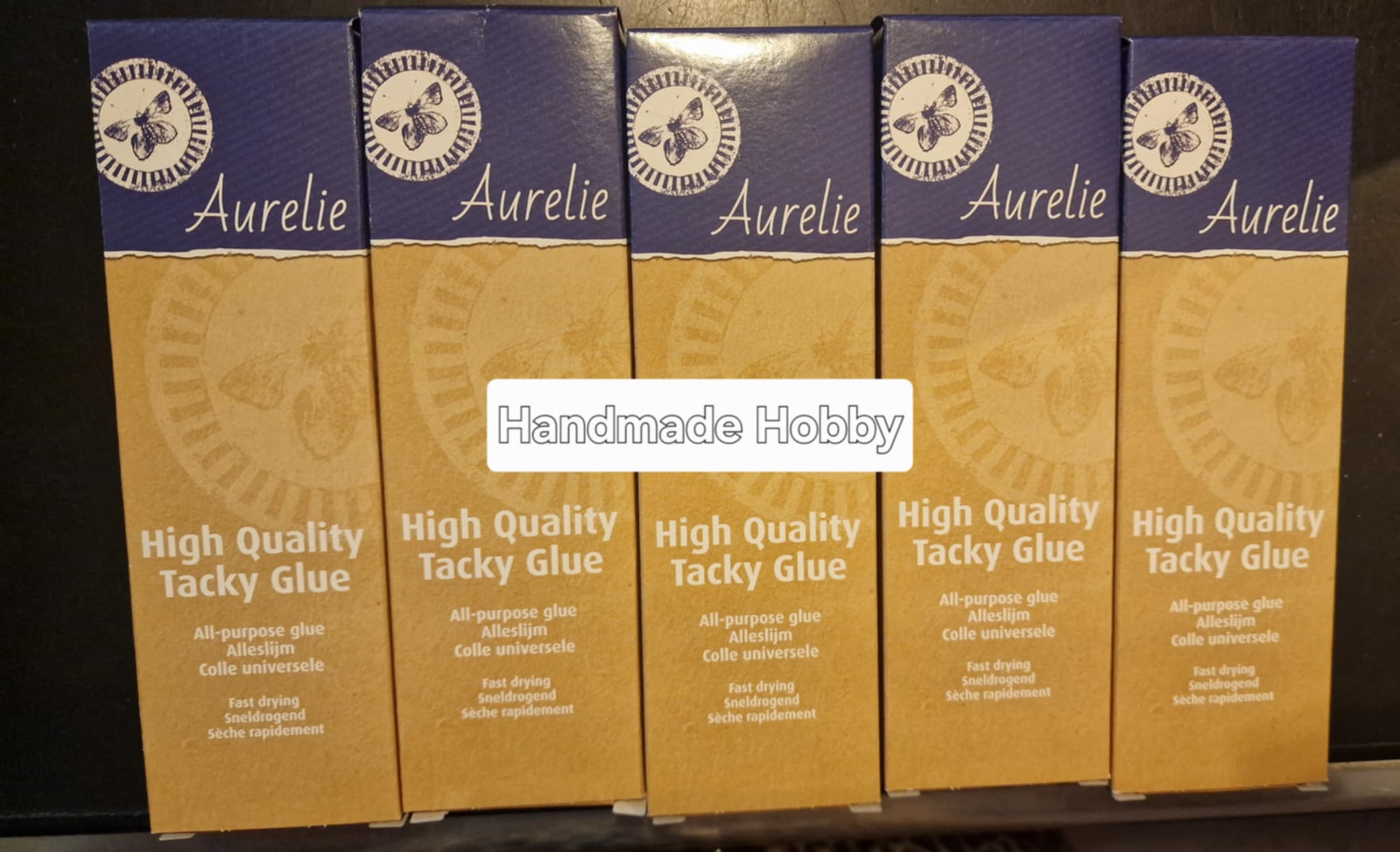 Aurelie – ACTIE PAKKET  – Tacky Glue – 5x Tube 80ml OP=OP