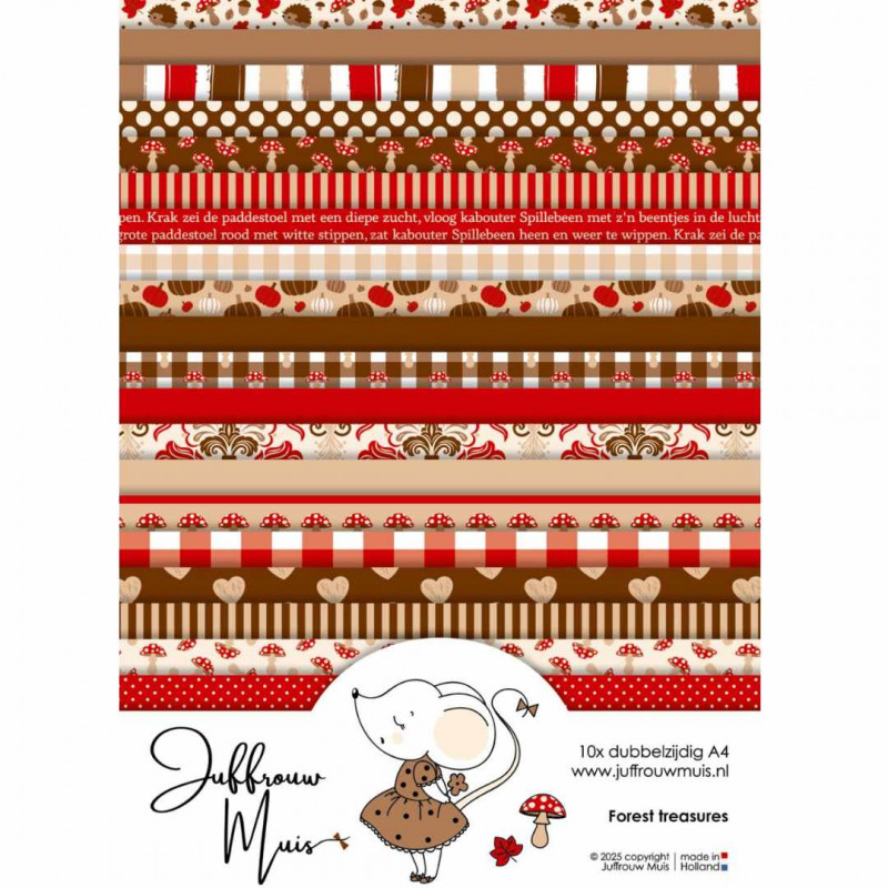 Juffrouw Muis Cardstock – Forest Treasures
