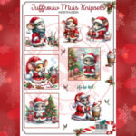 Juffrouw Muis Knipsel - Kerstmuizen