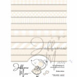 Juffrouw Muis Tiny Cardstock A5 - Botercreme