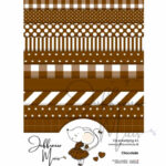Juffrouw Muis Tiny Cardstock A5 - Chocolade