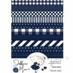 Juffrouw Muis Tiny Cardstock A5 - Donkerblauw silk edt.