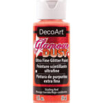 Acryl verf Glamour Dust - Sizzling Red