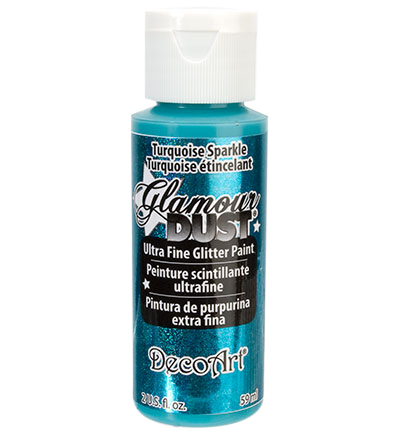 Acryl verf Glamour Dust – Turquoise Sparkle
