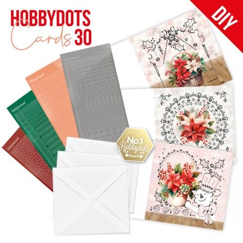 Dot and Do Cards 30 – Berries Beauties – Poinsettia