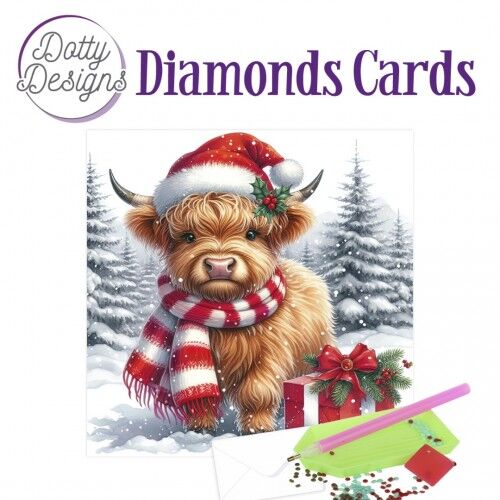 Dotty Designs Diamond Cards – Christmas Cow 2