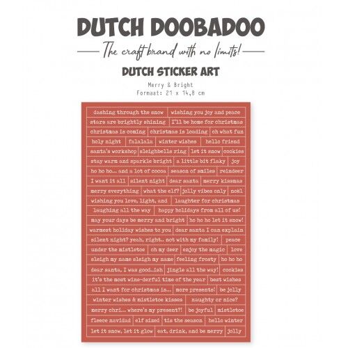 Dutch Sticker – DDBD – A5 Merry & Bright