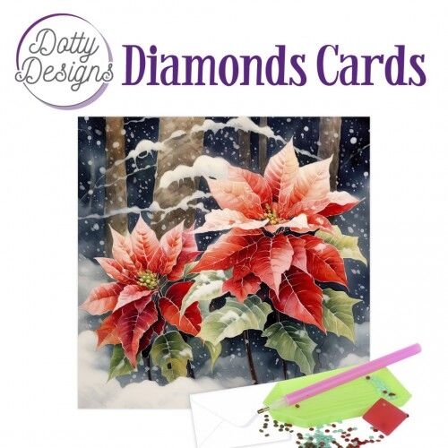 Dotty Designs Diamond Cards – Poinsettia