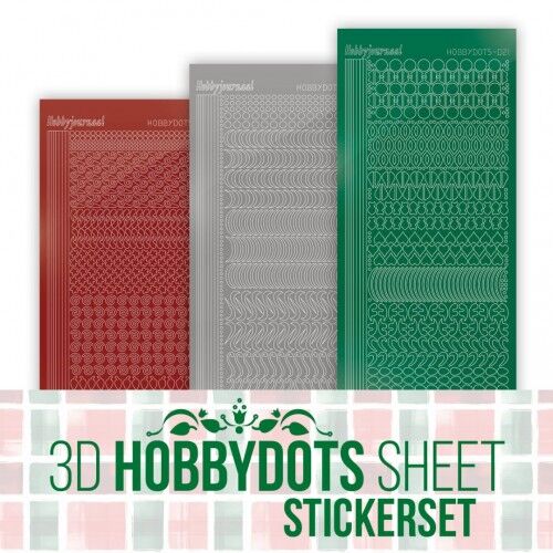Stickerset 3D Hobbydots Sheet – Berries Beauties – A Very Furry Christmas