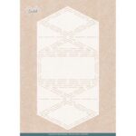 Stencil - Card Deco Essentials - Frosted Florals - Frosted Diamond Card - A4
