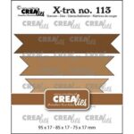 Crealies Die – Fishtail Banners Smooth Edge
